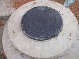 Крышка ЖБИ бетонная  с люком 1,16 метра 