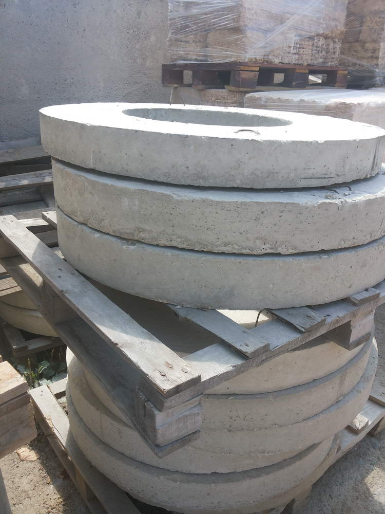 Крышка ЖБИ бетонная без люка 1,16 метра толщина 12 см